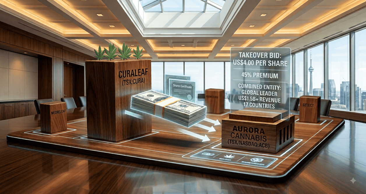 Curaleaf sets sights on Aurora Cannabis
