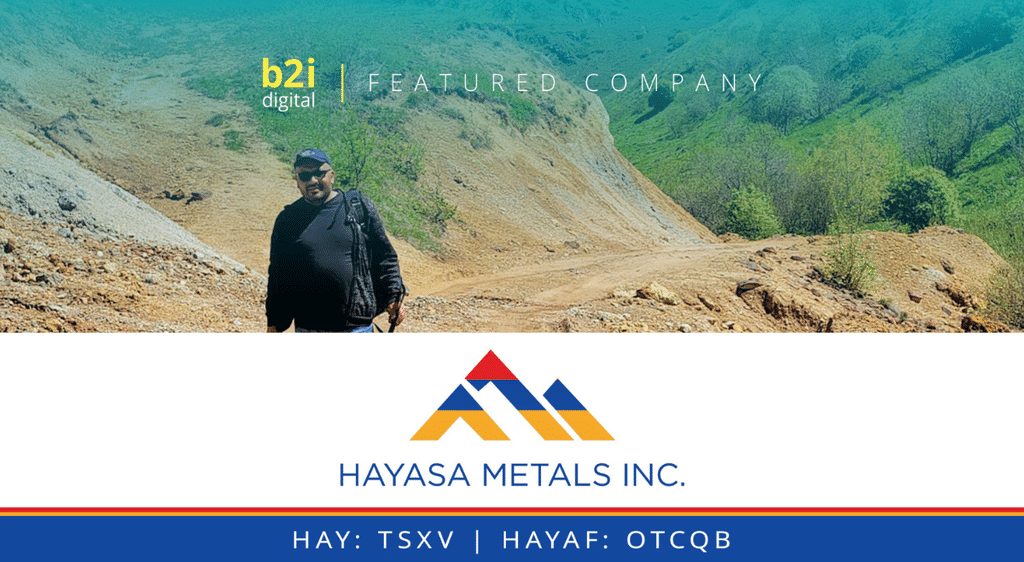 Hayasa Metals Becomes a B2i Digital Featured Company